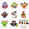 120pcs Halloween Monster Crafts Kits, Halloween Monster Hanging Ornaments
